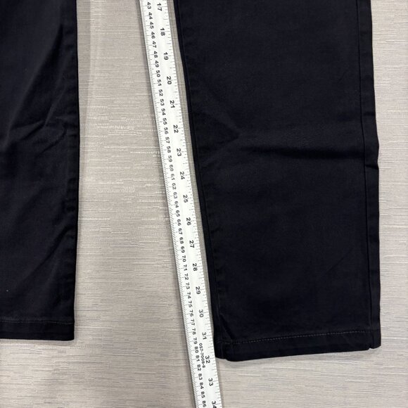 Calvin Klein Chino Pants Mens 32 x 32 Black Slim Fit Straight Flex Waist Cotton - Picture 7 of 13